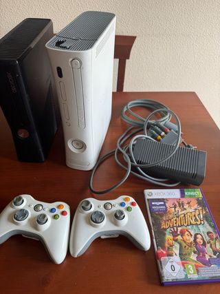 Lote 2 Xbox 360: Consolas, Mandos y Juego