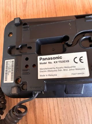Teléfono Panasonic Negro
