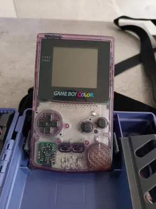 Game Boy Color Morado Transparente + Accesorios