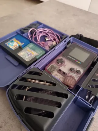 Game Boy Color Morado Transparente + Accesorios