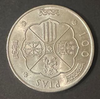 Moneda 100 Pesetas Franco 1966 Plata