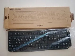 Pack Teclado Logitech K120 + Ratón HP USB