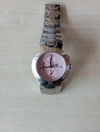 Reloj Breil Mujer Cronógrafo Rosa y Plata