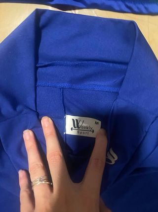 Conjunto deportivo padel azul y verde