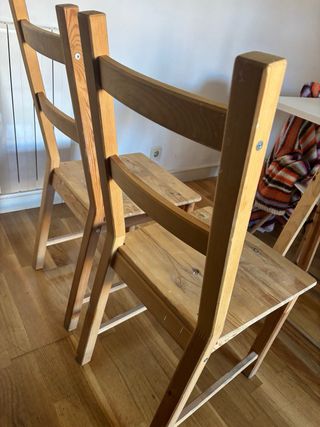 Juego de 2 sillas de madera