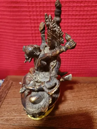 Vajrasatva consorte Yabyum 15cm Bronce