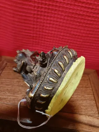 Vajrasatva consorte Yabyum 15cm Bronce