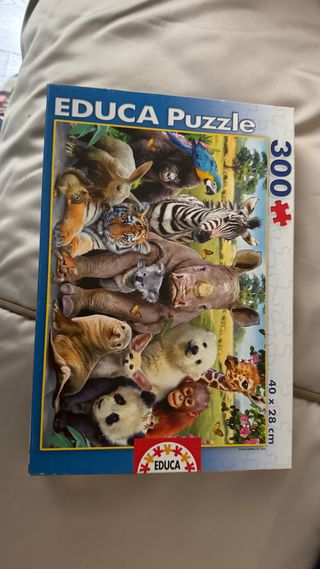 Puzzle Educa 300 piezas animales 40x28