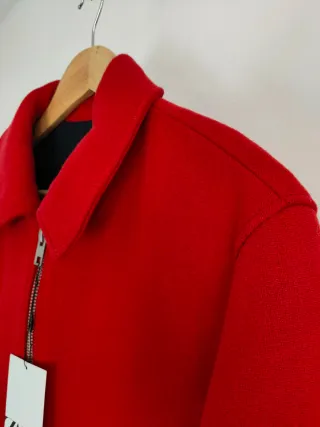 Chaqueta Zara Roja con lana