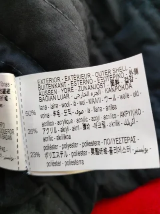 Chaqueta Zara Roja con lana