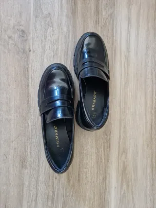 Mocasines negros plataforma