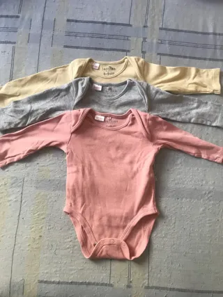 Bodys bebé manga larga 6-9 meses