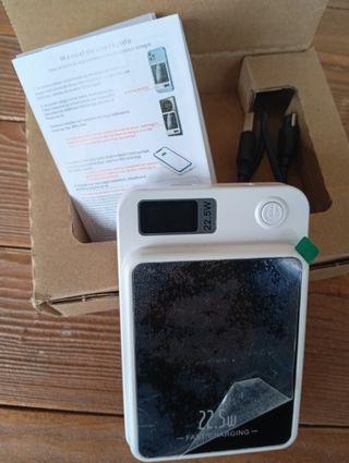 Power Bank 22.5W Carga Rápida Inalámbrica