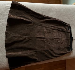 Gonna lunga vintage marrone