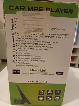 Radio pantalla táctil 9,5pulgadas.