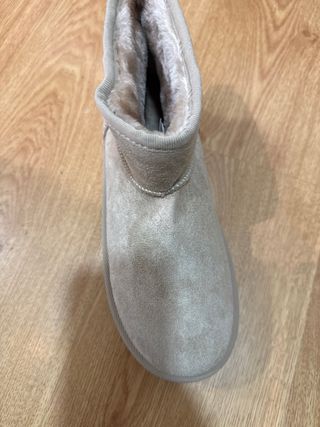 Botas de pelo beige