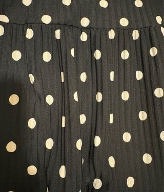 Vestido negro lunares Inside Talla L