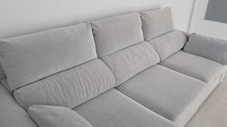 Sofá Chaise Longue tela gris
