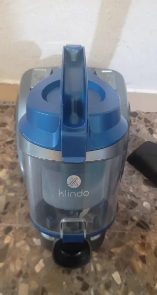 Aspirador Ciclónico Azul y Gris