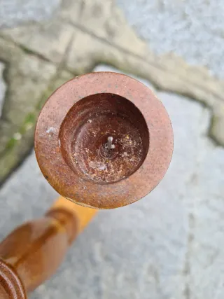 Porta candele in legno a 3 posti