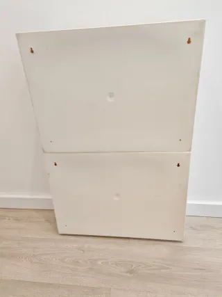 Zapatero lote 2 módulos blanco crema