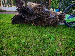 Rollos de brezo para valla. 30 metros lineales