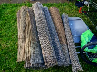 Rollos de brezo para valla. 30 metros lineales