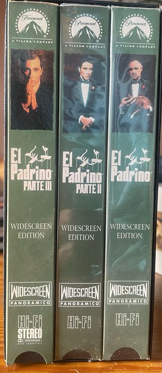 Trilogía Star Wars VHS Trilogía El Padrino VHS