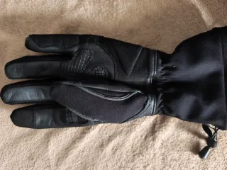 Guantes Moto Invierno Cuero Negro