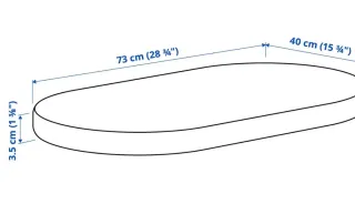 ÄLSKVÄRD MINICUNA IKEA Colchón de 40*73