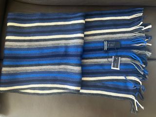 Bufanda Tommy Hilfiger rayas azules y grises