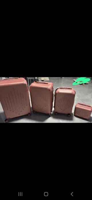 Conjunto 4 Maletas Rosas