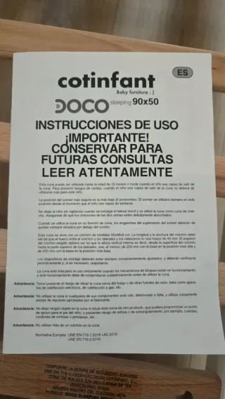 Cuna colecho Doco Sleeping 90x50