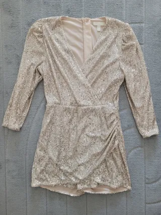 Vestido fiesta lentejuelas falda pantalón