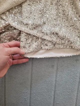 Vestido fiesta lentejuelas falda pantalón