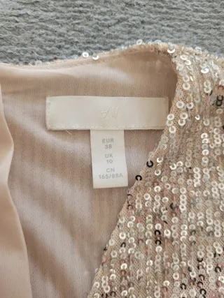 Vestido fiesta lentejuelas falda pantalón