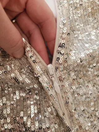 Vestido fiesta lentejuelas falda pantalón