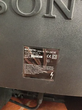 Televisor Sony Trinitron 29 Negro/Gris
