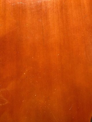 Mesa auxiliar salón cristal y madera