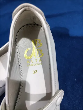 Zapatos niña comunión blancos,talla 33