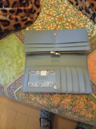 Portafoglio donna Coveri Collection pelle azzurro