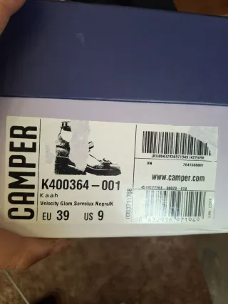 Camper 39 último precio