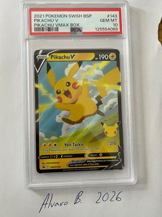 2021 Pokémon SWSH #143 Pikachu V PSA 10