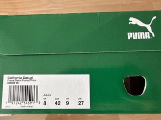 Zapatillas Puma California Negro Blanco 42