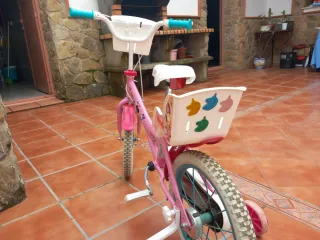 Bicicleta infantil Minnie Mouse rosa