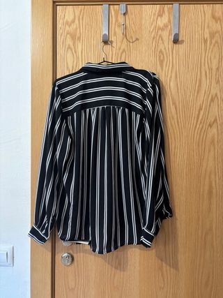 Camisa H&M Rayas Blanco y Negro