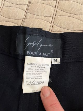 Pantalón lana mujer extra ancho negro
