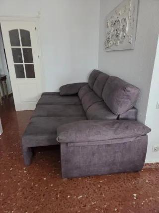 Sofá Chaislongue 3 Plazas Antracita