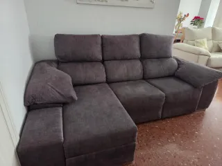 Sofá Chaislongue 3 Plazas Antracita