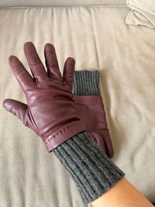 Guantes Adolfo Dominguez Piel y Lana